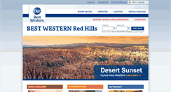 Desktop Screenshot of bestwesternredhills.com